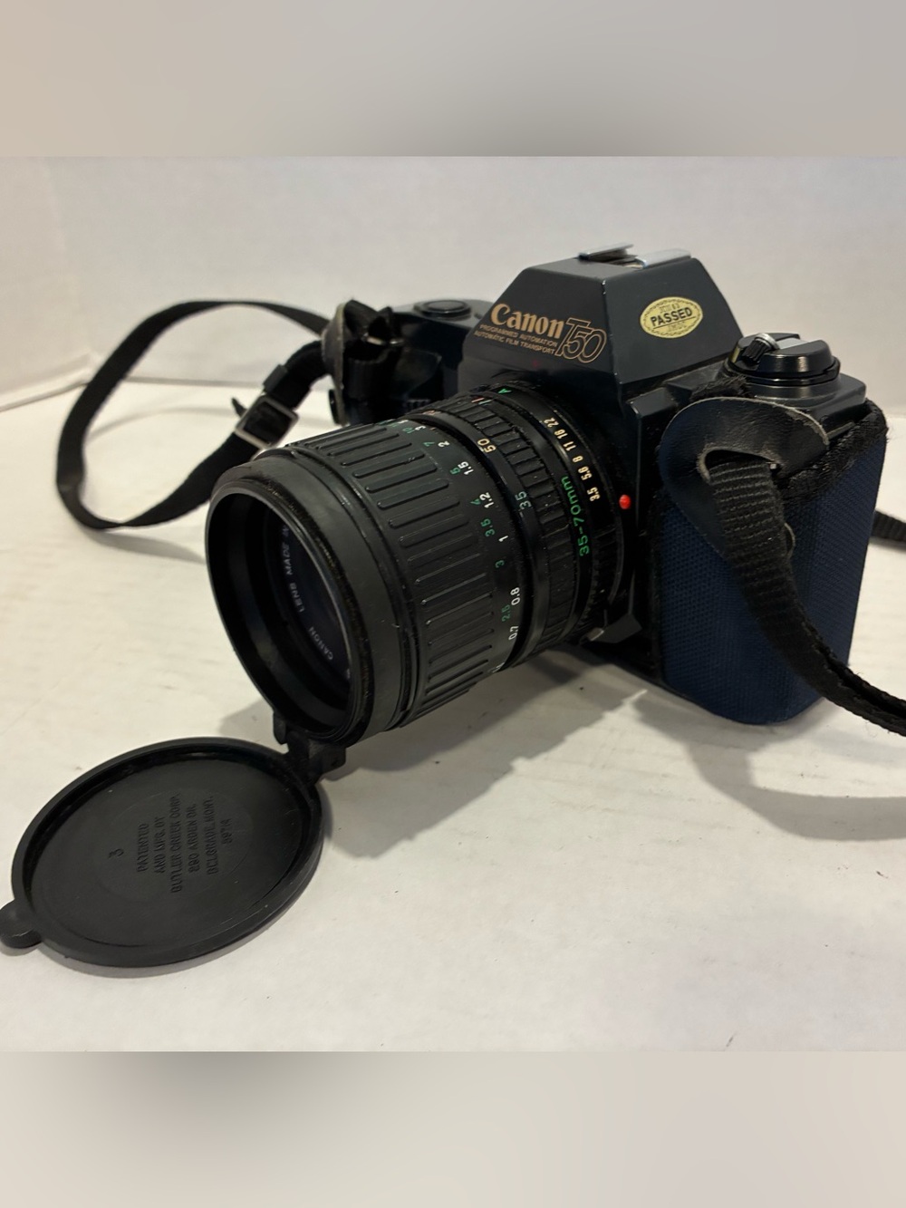 Canon T50 35mm SLR Film Camera with Black Lens